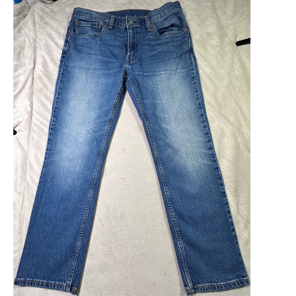 Levis 511 Slim Fit Blue Denim Jeans Mens 34x29 Medium Wash Pants